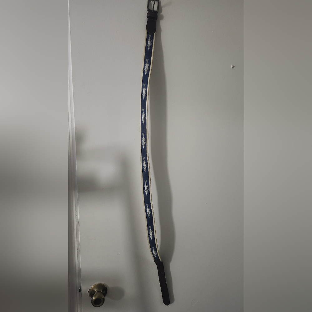 Navy Blue Men's Fish Belt